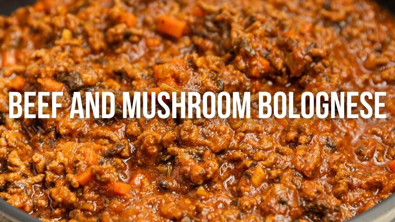 Beef and Mushroom Bolognese