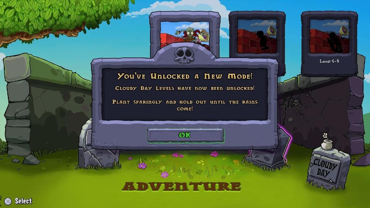 Plants vs. Zombies: Replanted Father & Son Co-Op Adventure Mode  Roof Level 5 to 5-4