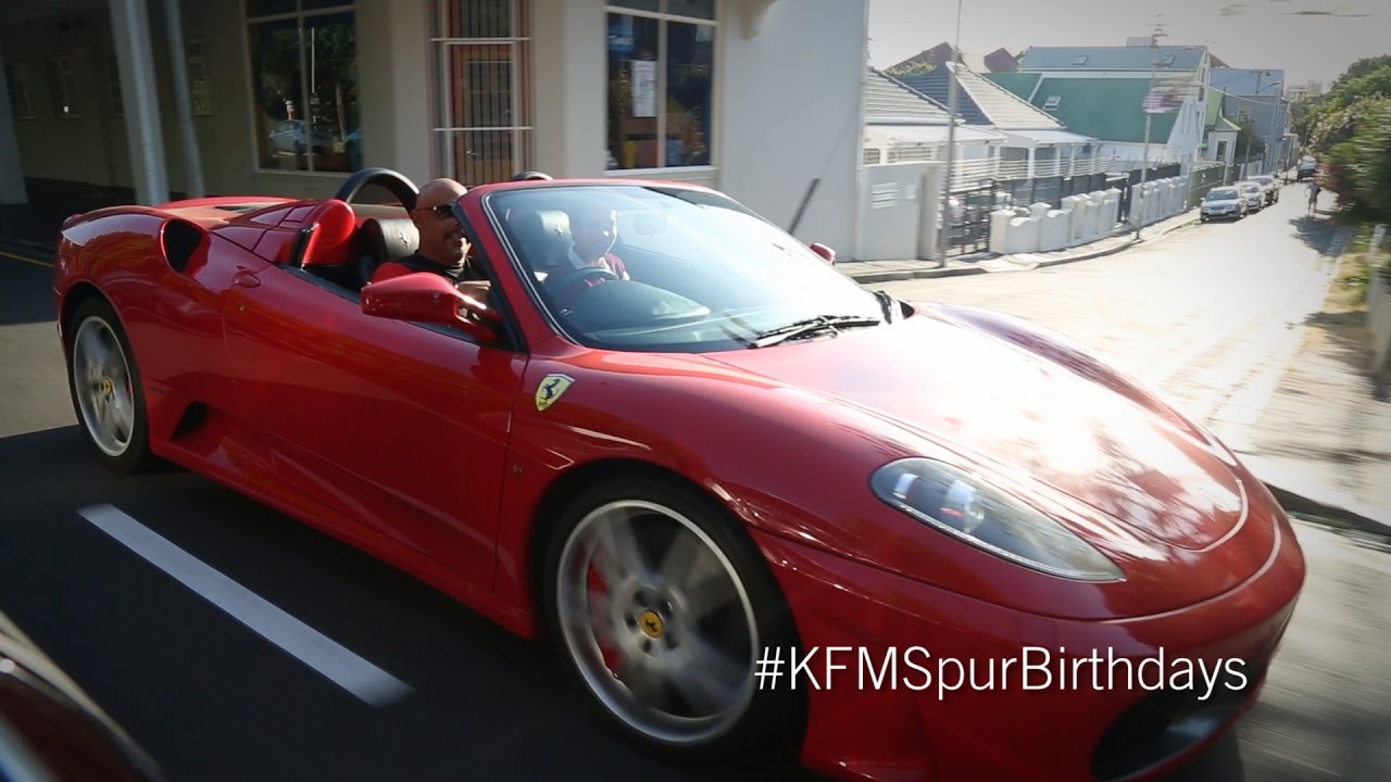Driving to school in a Ferrari #KFMSpurBirthdays