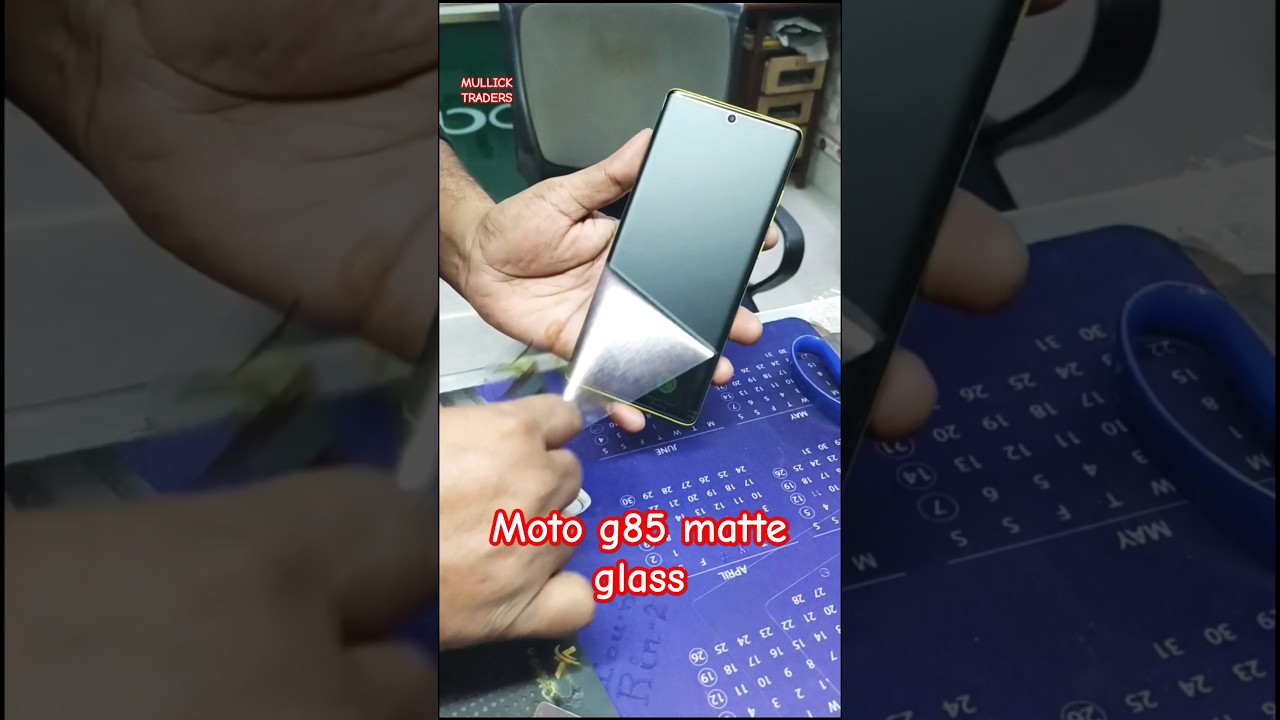 Moto g85 5g 💯 mobile ❌ matte tempered glass protector | matte screen guard for curved display mobile