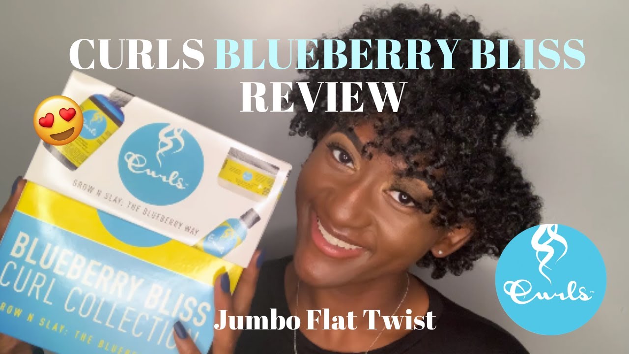 CURLS BLUEBERRY BLISS 💙 COLLECTION REVIEW 😍 | JUMBO FLAT TWIST