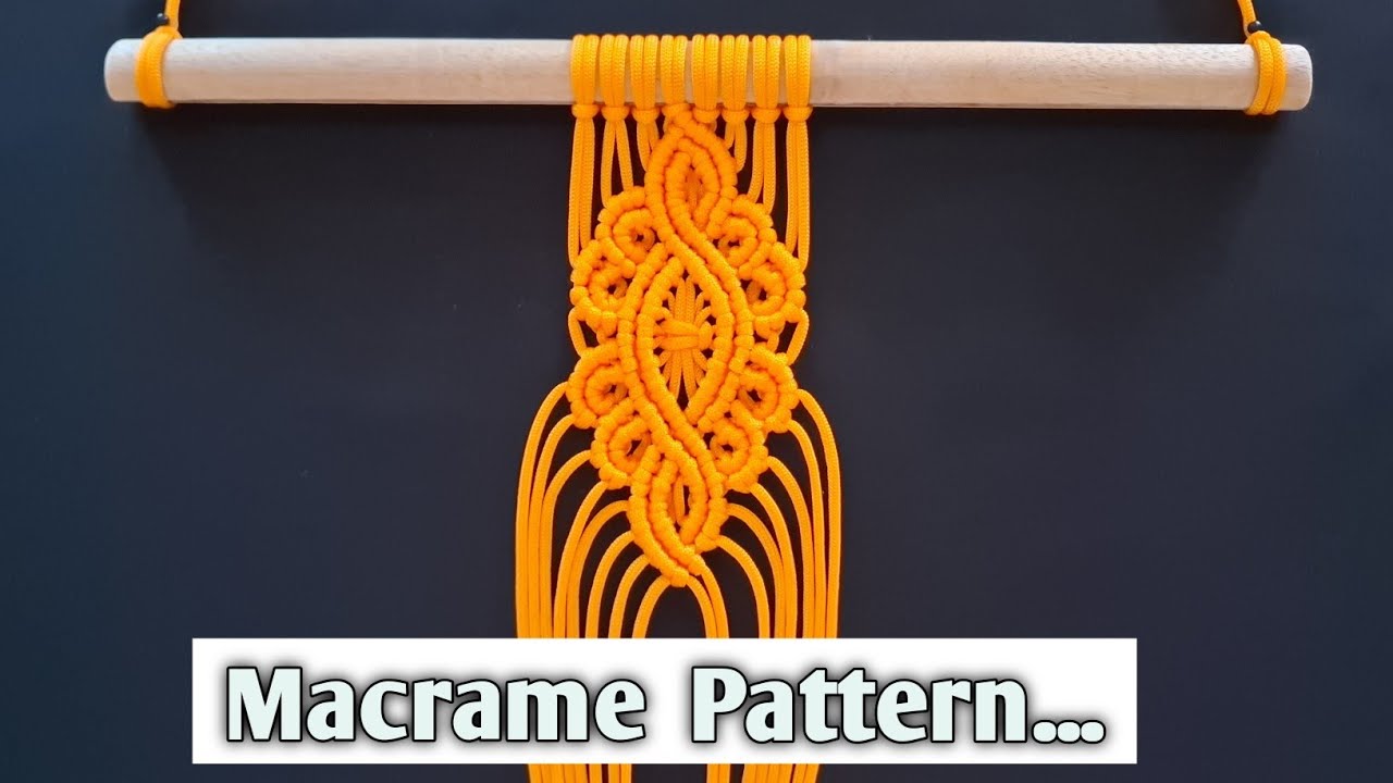 DIY Macrame Tutorial - Intermediate Pattern Using Double Half Hitch Knots!