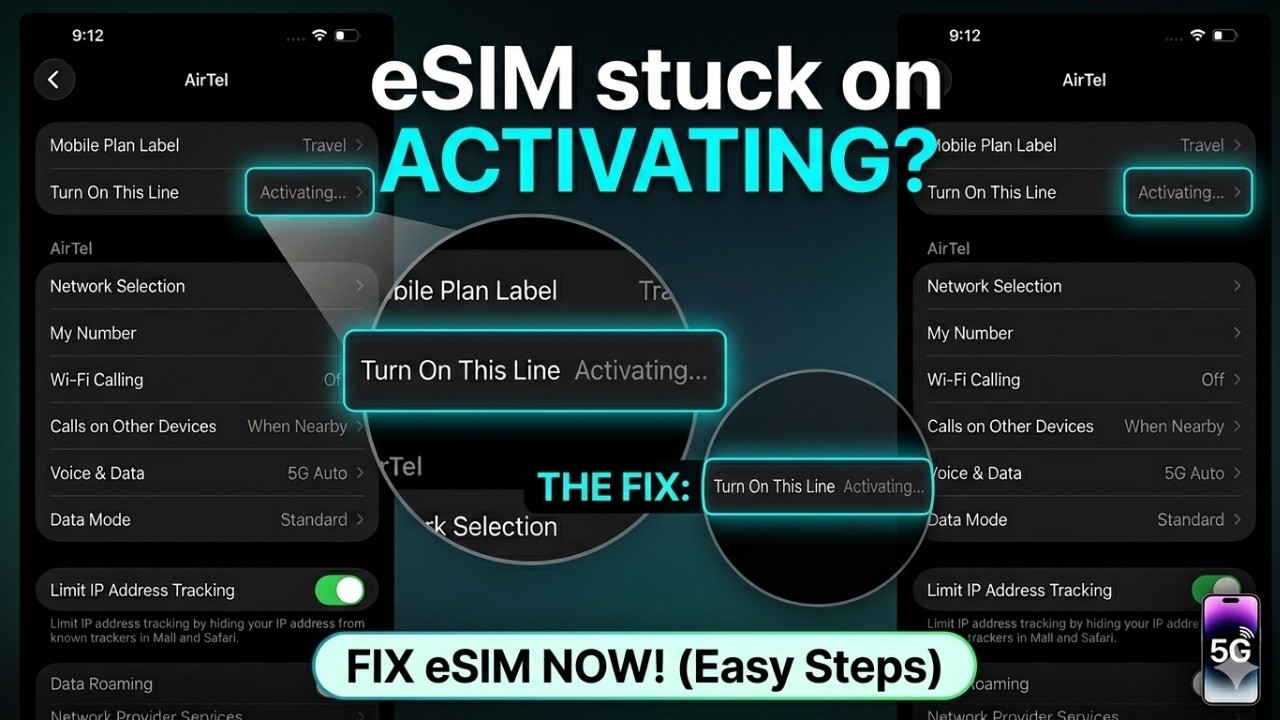 eSIM зависла на этапе &laquo;Активация&raquo; на iPhone (быстрое решение)