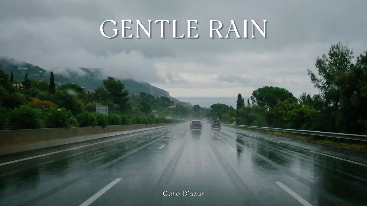 4K Rainy Morning Drive | Relaxing Road Ambience