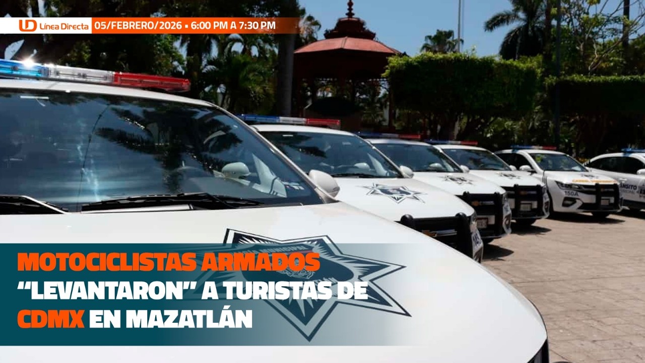 🚨 Motociclistas armados “levantaron” a turistas de CDMX en Mazatlán