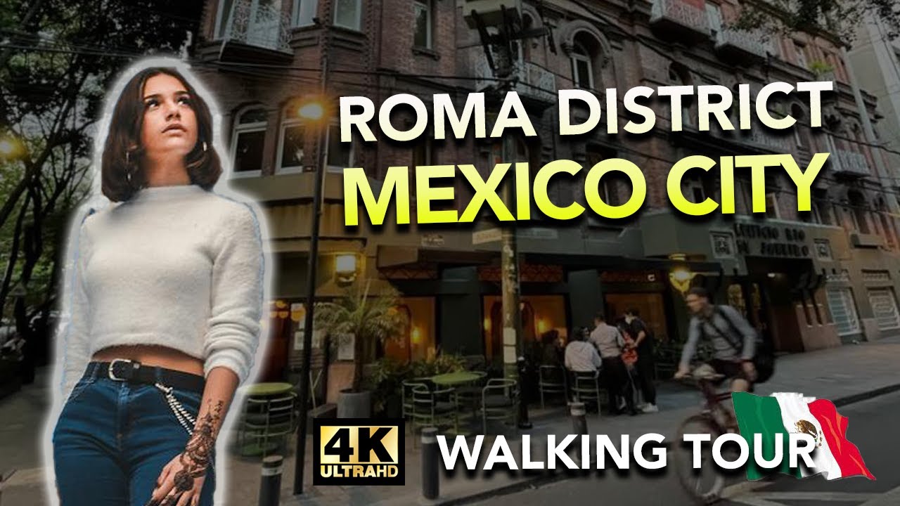 Visit Mexico La ROMA Sur Neighborhood 🇲🇽 a Fascinating WALKING TOUR of Alvaro Obregon Avenue! 🔷