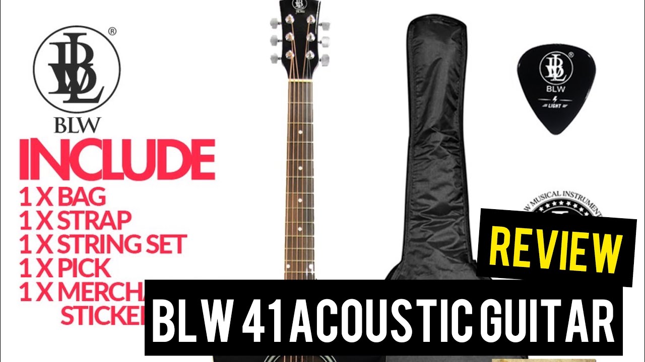 BLW 41 ACOUSTIC GUITAR REVIEW | Shopee Product Review