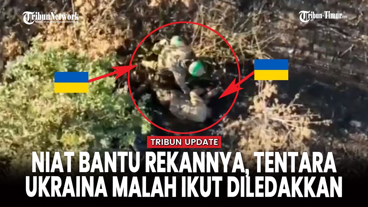 DRONE JATUHKAN GRANAT, DUA PRAJURIT UKRAINA TERLUKA DI FRONT
