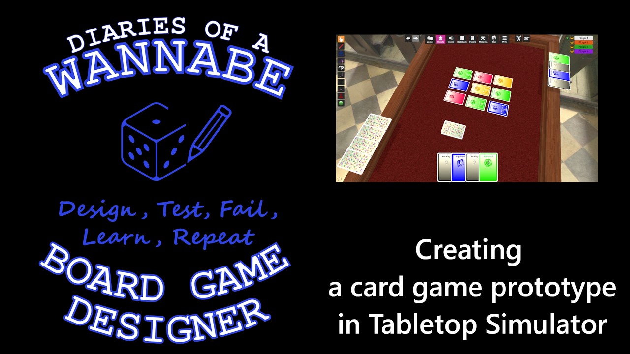 Creating a card game prototype in Tabletop Simulator