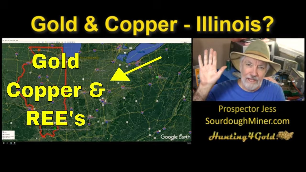 Gold Copper and Rare Earth Elements in Illinois (USGS Gold Maps)