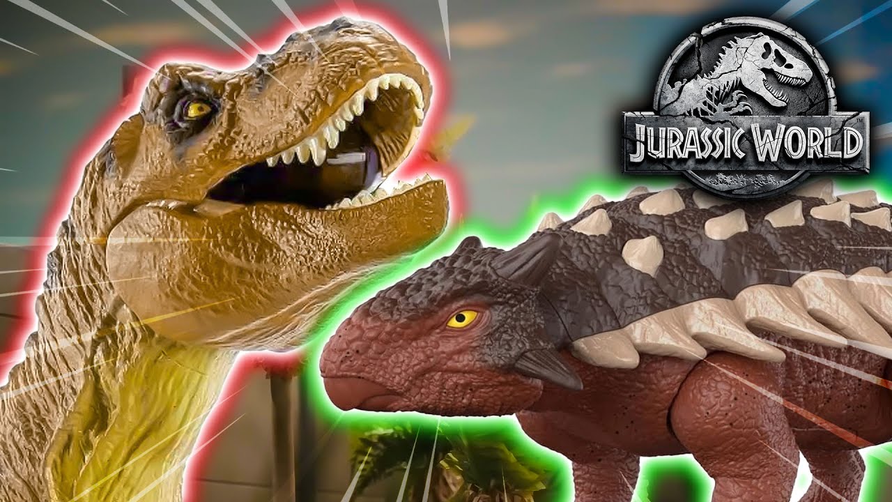 Tyrannosaurus rex vs. Ankylosaurus! | Jurassic World | Mattel Action! | 60+ Minutes
