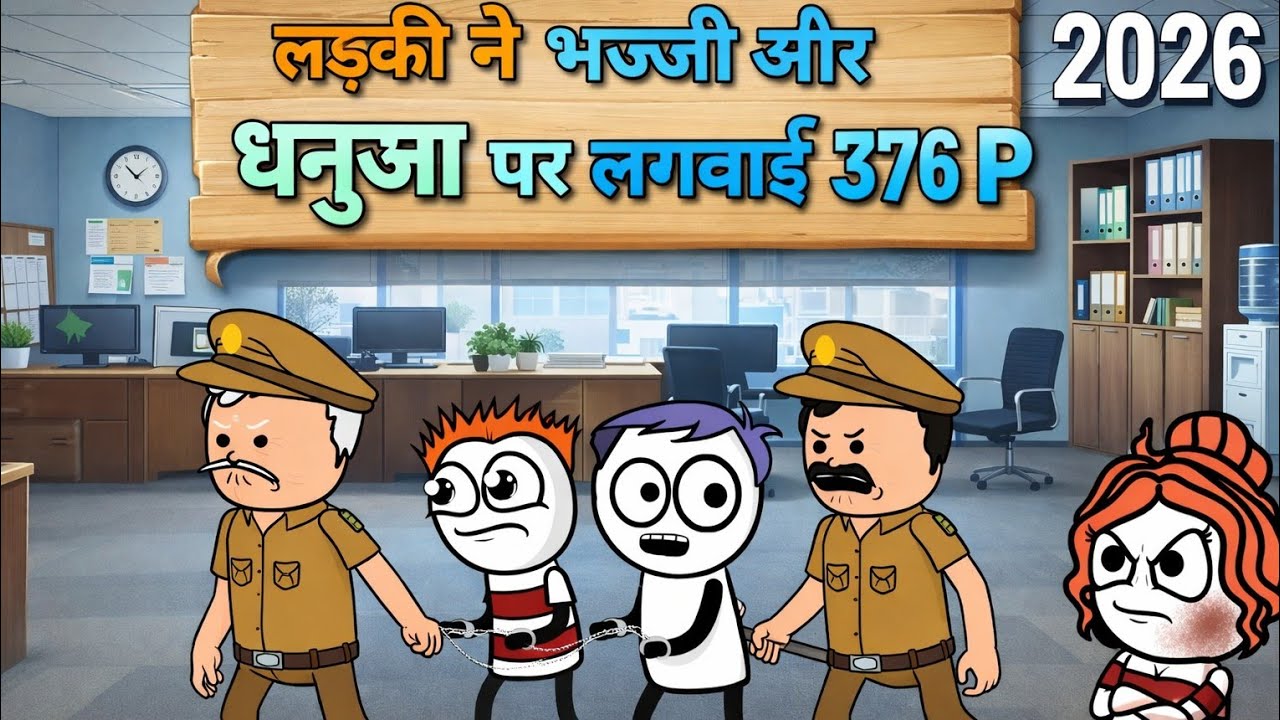 10March भज्जी गया रात में पार्क में घूमने भज्जी ने छेड़ी लडकी 😂/😂 लडकी ने भज्जी और धनुआ पर लगवाई 376