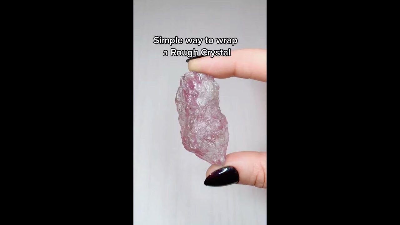 How to wrap a raw crystal