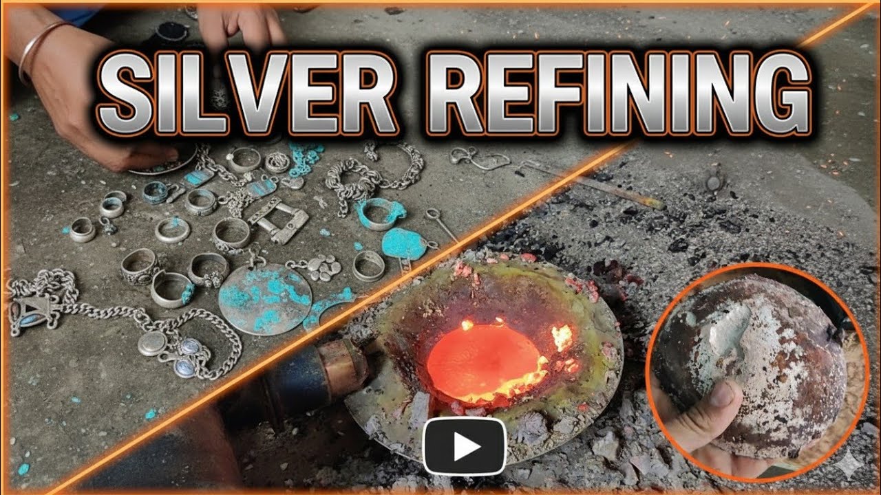 How to Refine Old Silver into Pure 999 Silver#SilverRefining
