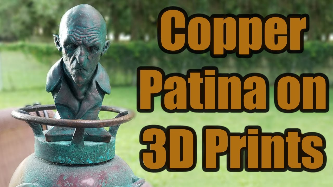 Creating a copper patina effect on 3D prints