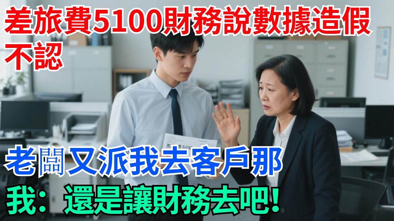 差旅費5100財務說數據造假不認，老闆又派我去客戶那，我：還是讓財務去吧！【奇趣天下】#奇聞#社會#完結爽文#職場#職場文化#生活見聞#好奇零零漆#談笑娛生#叉雞