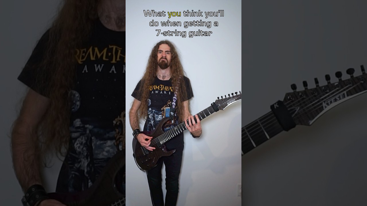 When you get your first 7-string guitar #shorts