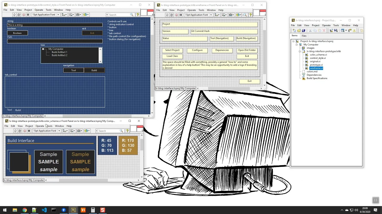 Generating a LabVIEW UI 3: Control Scheme