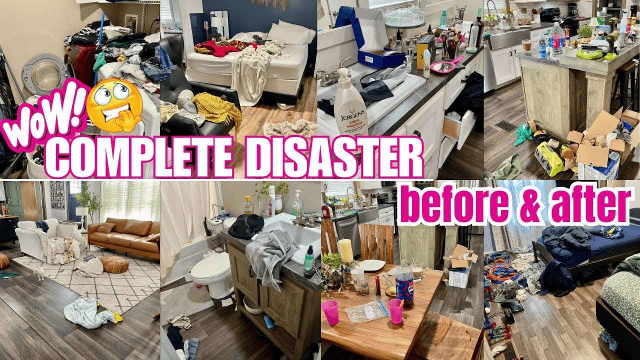 *NEW* WHOLE HOUSE | COMPLETE DISASTER | REAL LIFE MESSY HOUSE | BEFORE AND AFTER 2.0