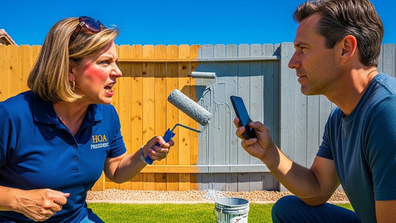 I Caught HOA Painting My Fence Without Permission To Match Their Preferences!