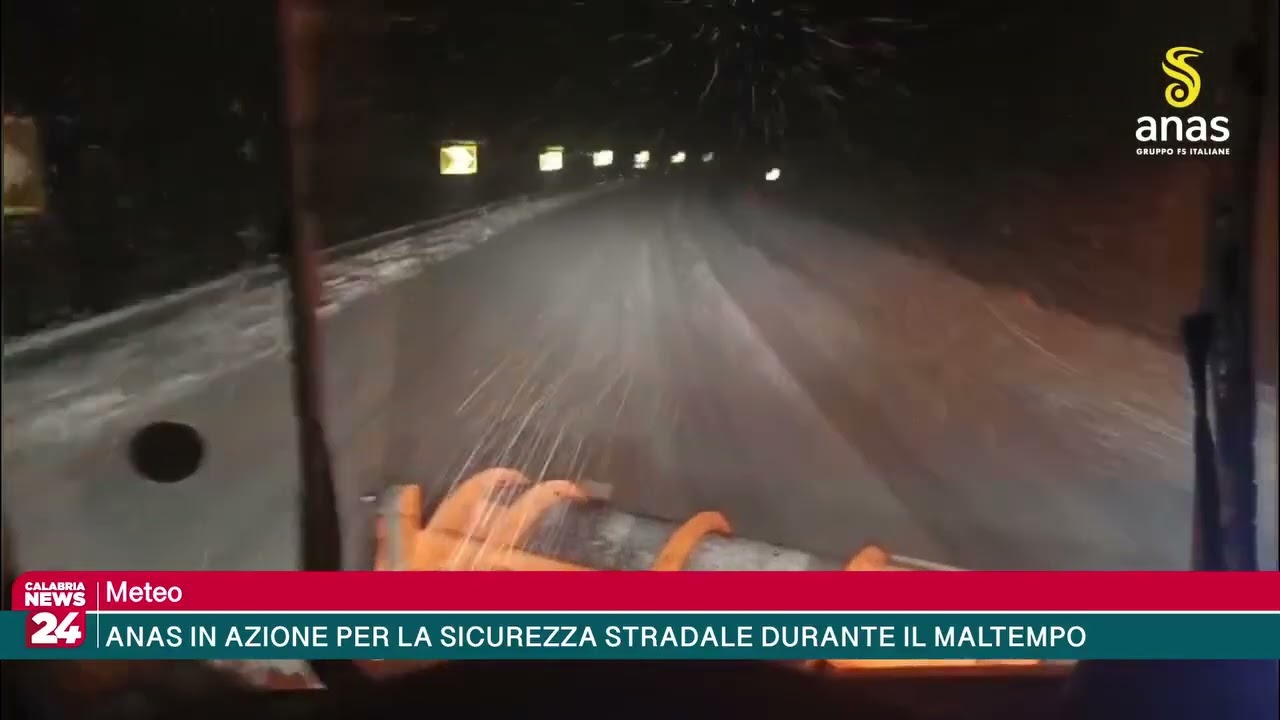 Meteo - ANAS IN AZIONE PER LA SICUREZZA STRADALE DURANTE IL MALTEMPO