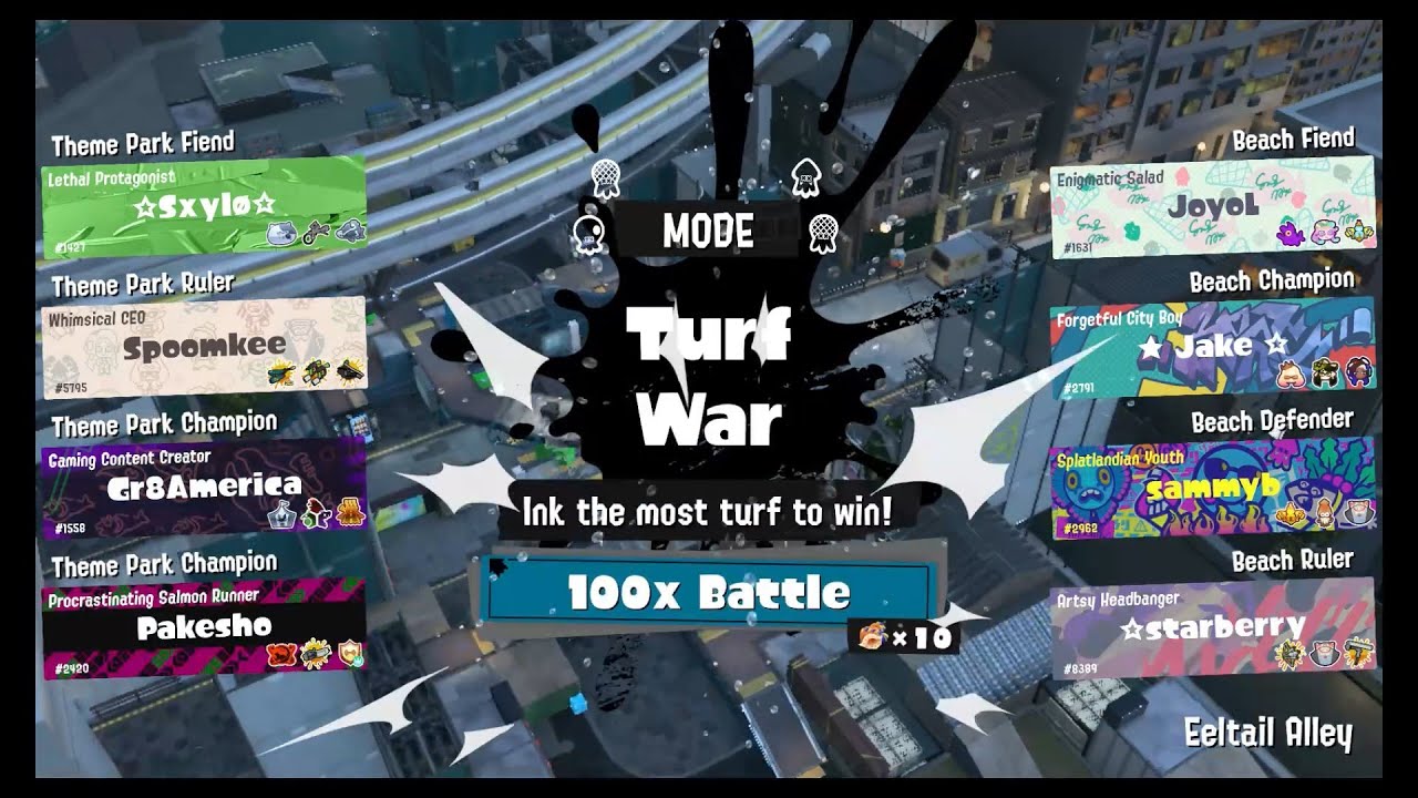 Splatoon 3 - Summer Nights 2024 Splatfest: Palace Vs. Theme Park Vs. Beach - Day 1 Pro Battles