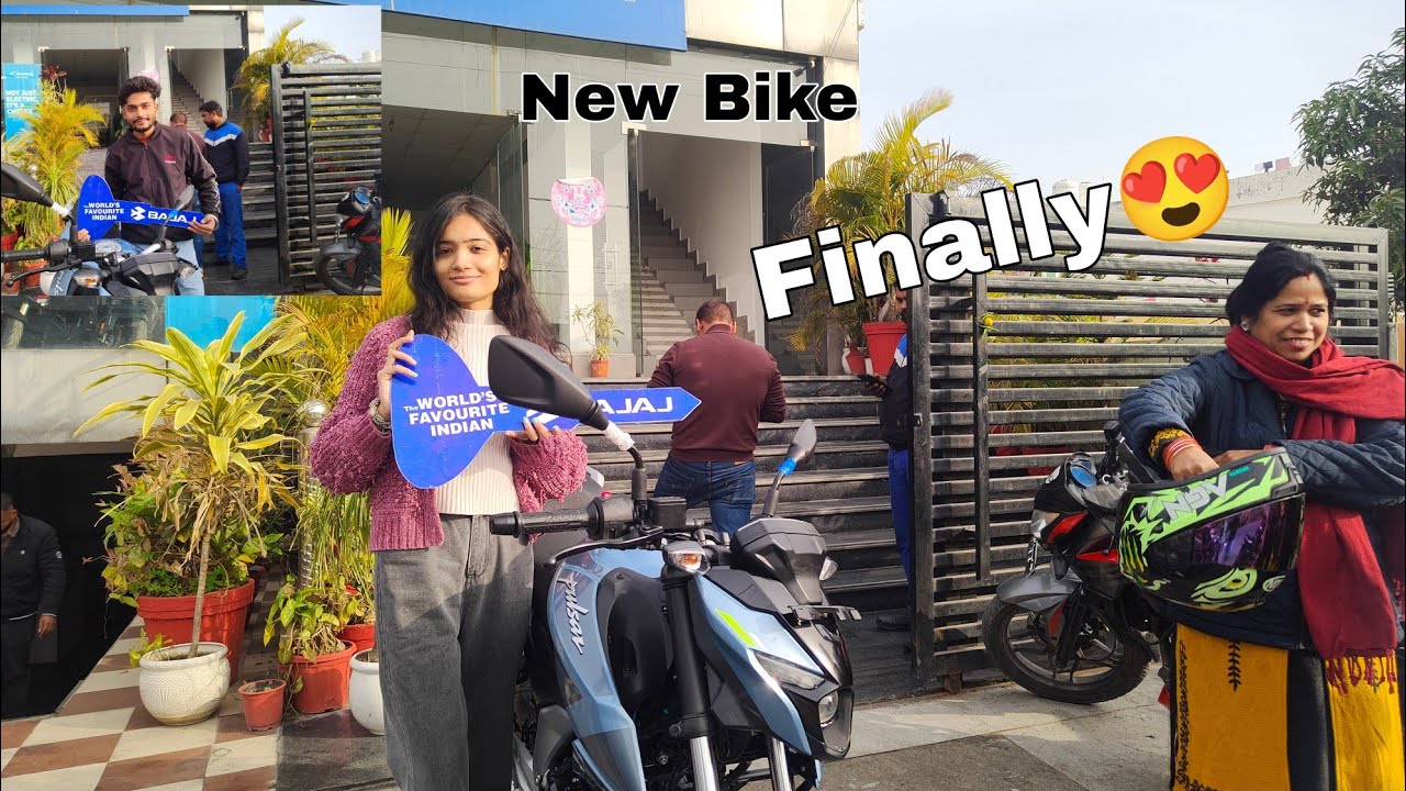 Finally Taking Delivery Of Our New Bike😍Dream come true#bike#new #newyear2025#pulsar#bajaj