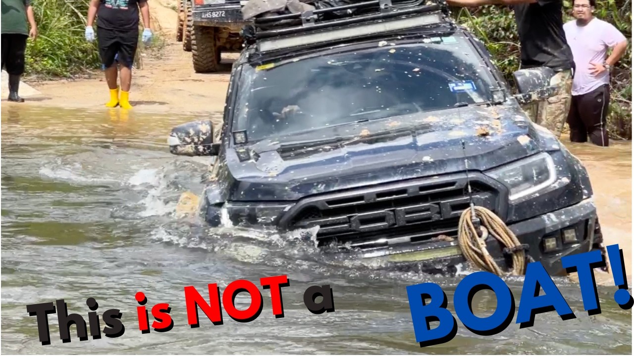 I ALMOST SANK my Ford Raptor in a river crossing | Pos Balar Extreme Offroading