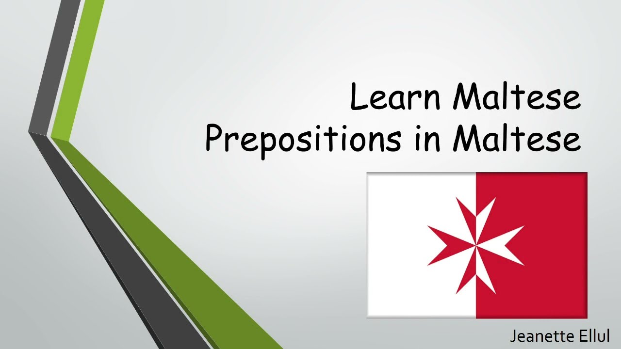 Learn Maltese Prepositions with Ease"