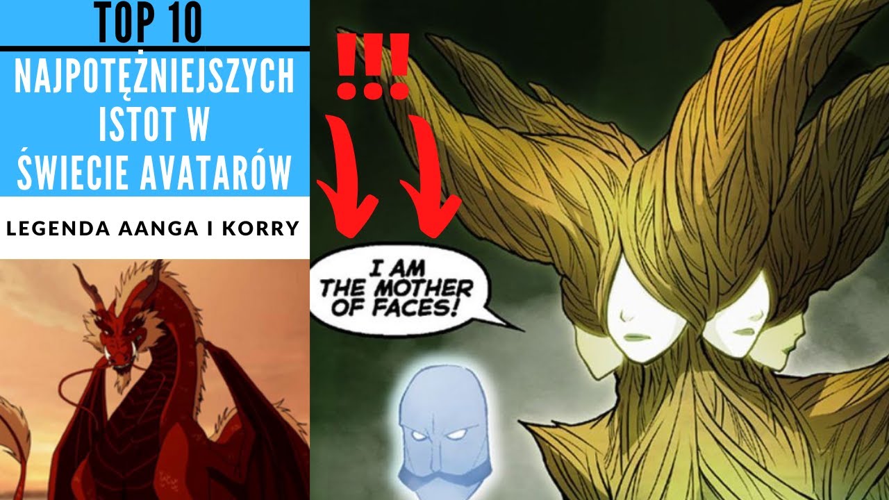 Top 10 Najpotężniejszych Istot w Świecie Avatarów [KRONIKI AVATARA]