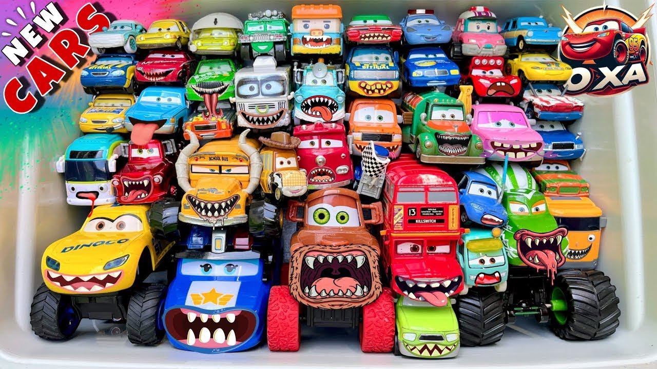 Disney Pixar Cars Unboxing Review | Lightning McQueen, Tow Mater, Chick Hicks, Sally Carrera, Cruz