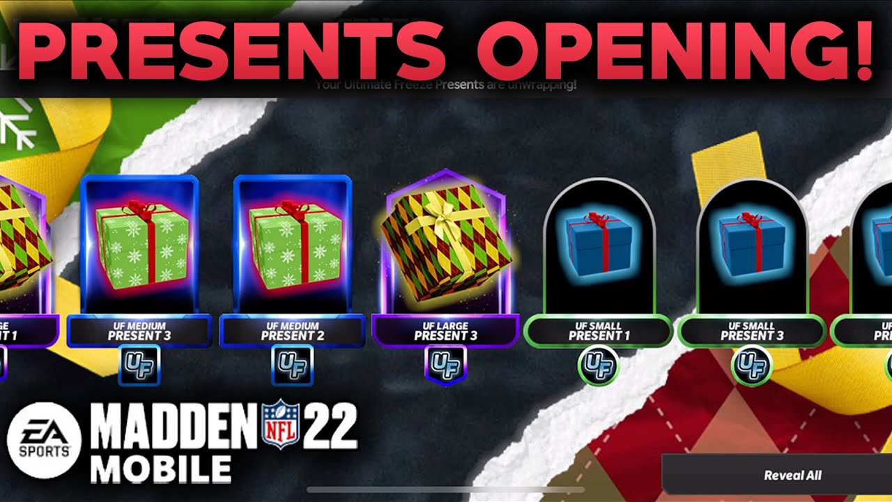HUGE PRESENTS OPENING! - Ultimate Freeze - Madden Mobile 22