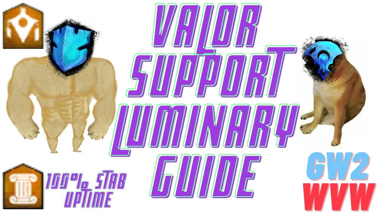 WvW Support Valor Luminary Guide | 100% Stab uptime build