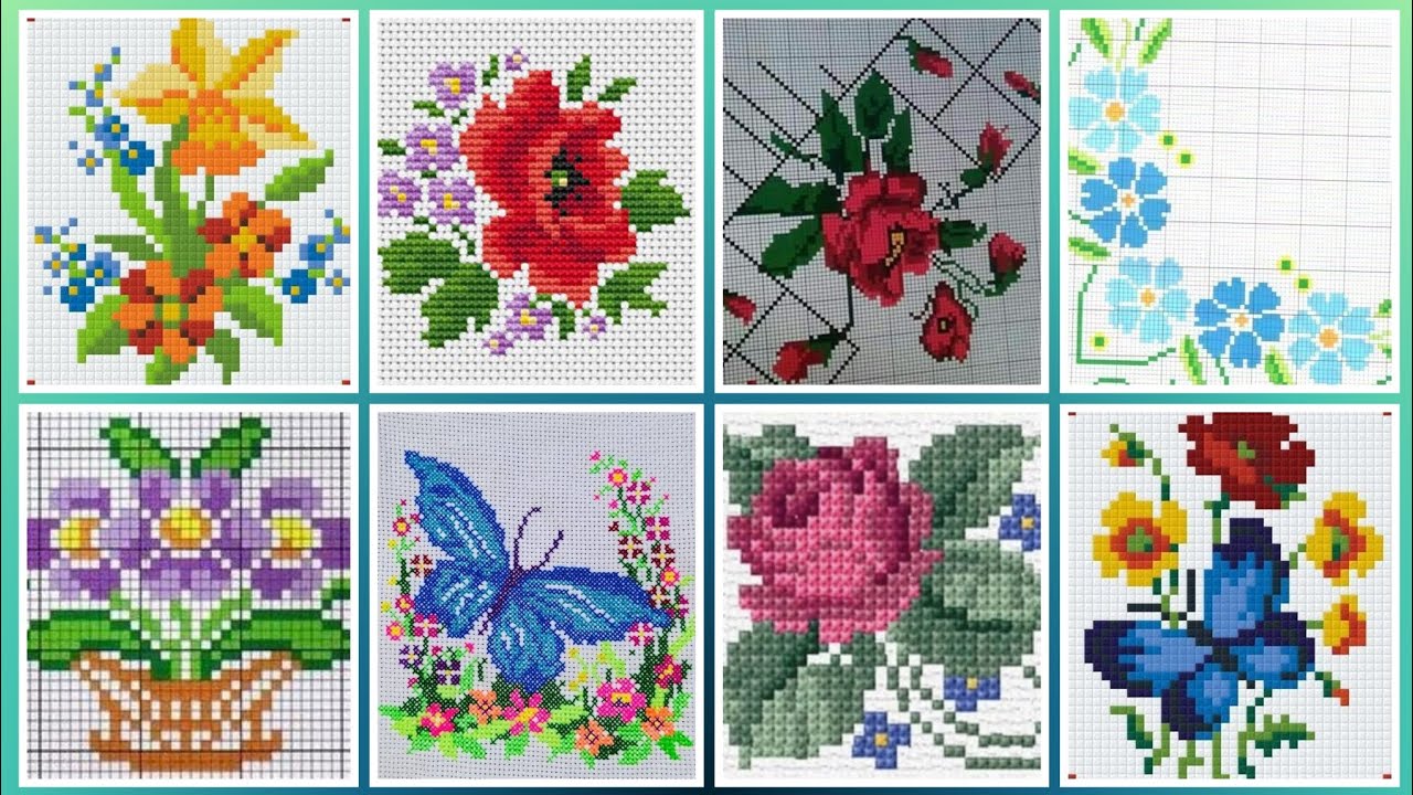 #1 Most Beautiful and Unique New Cross Stitch Patterns For Everything #CrossStitchDesign#Trend