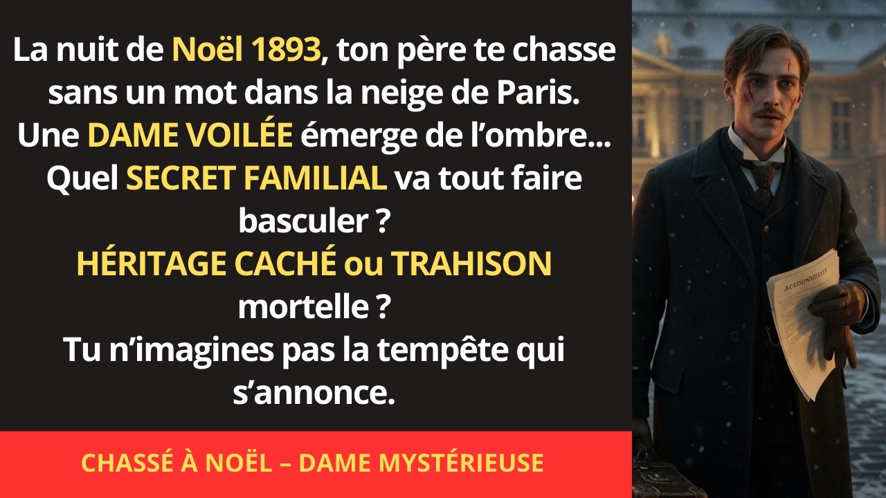 La nuit de Noël, mon père m’a chassé sans un mot — une dame voilée sortit de l’ombre