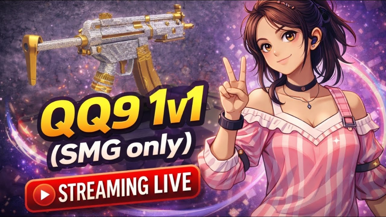 Doing 1v1 using QQ9 | SMG only 1v1
