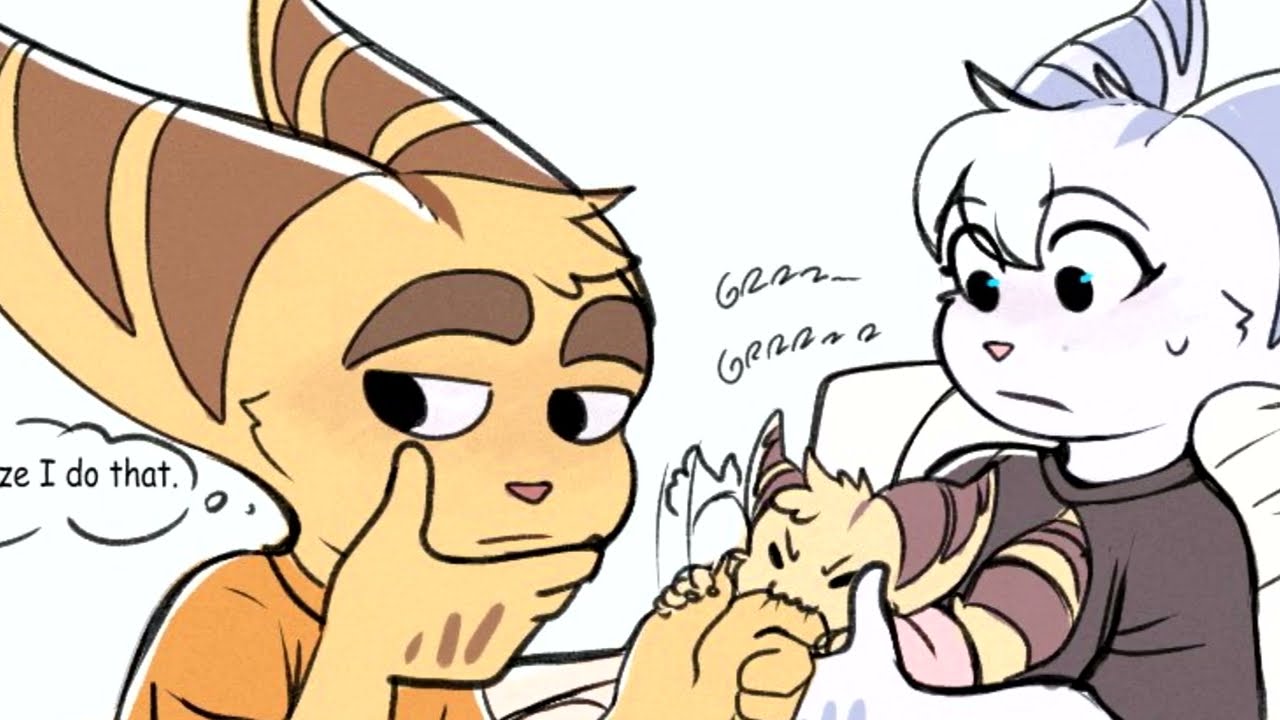 Ratchet & Clank: Comics - Todo este tiempo ronroneaba? 😅😅🧡💜🧡💜🧡💜