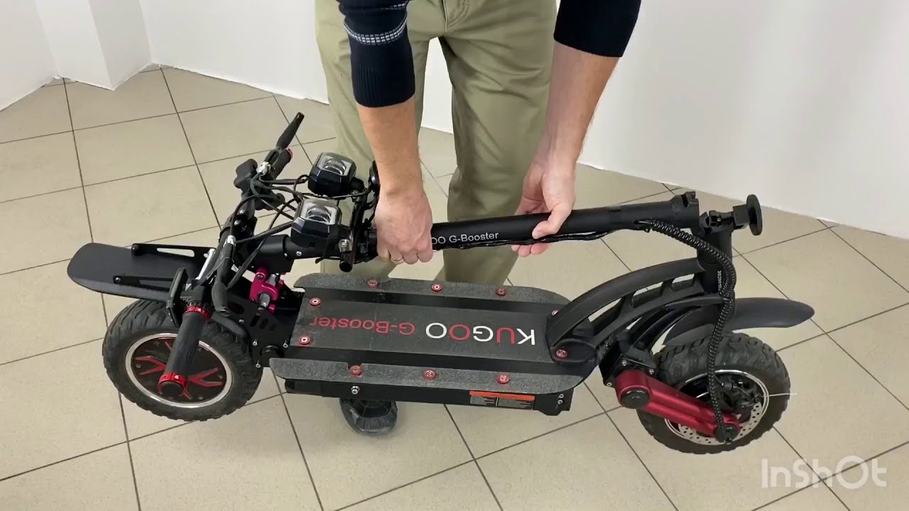 Kugoo G-booster retainer of the steering bar when it folded position