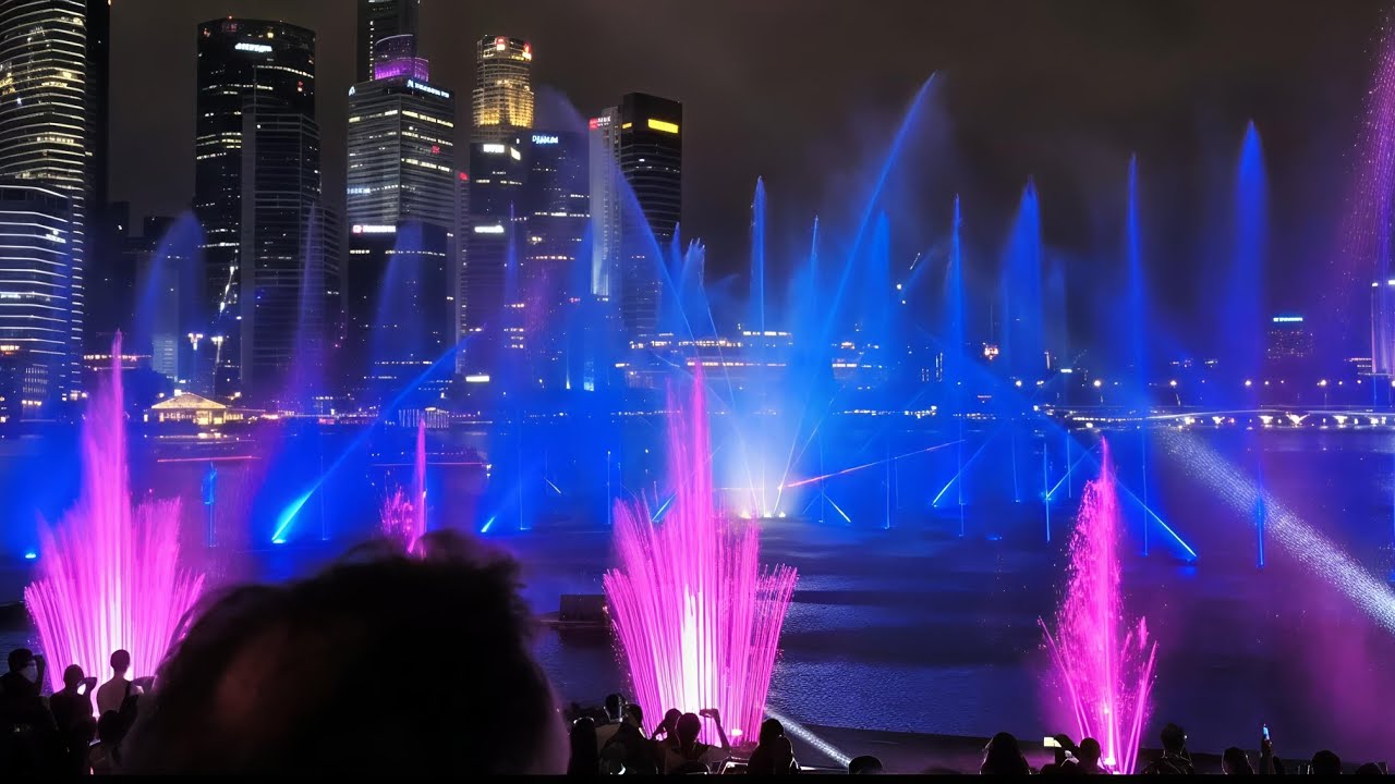 Singapore Magical Dancing Water Show at Marina Bay Sands