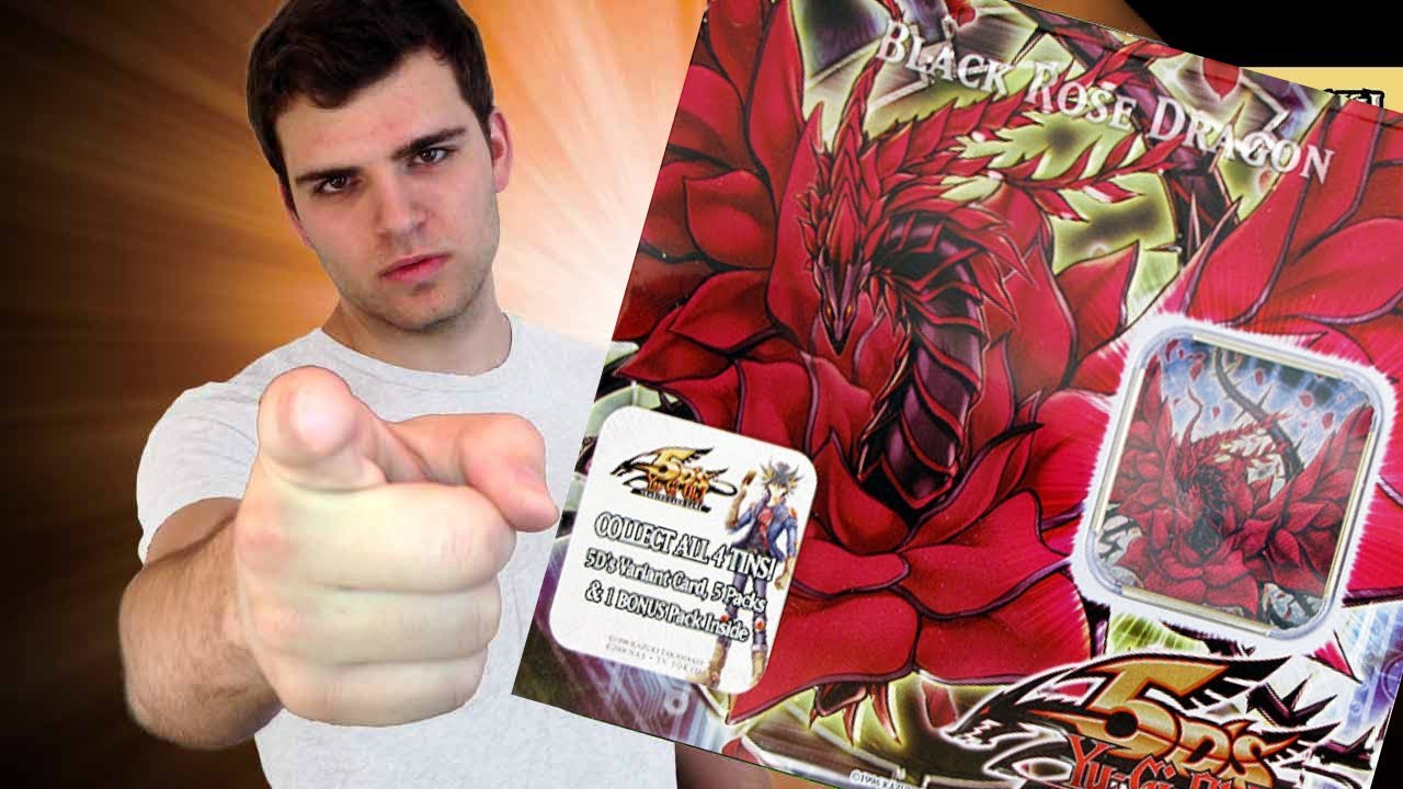 Best Yugioh 5Ds 2008 Black Rose Dragon Tin Opening! ..Called it.. OH BABY!!