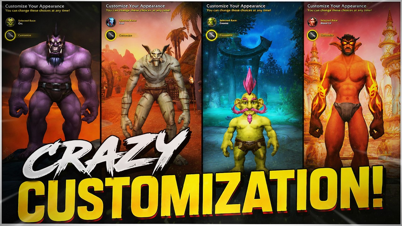 I NEVER Thought WoW's Character Customization Could Look Like This! | Conquest of Azeroth