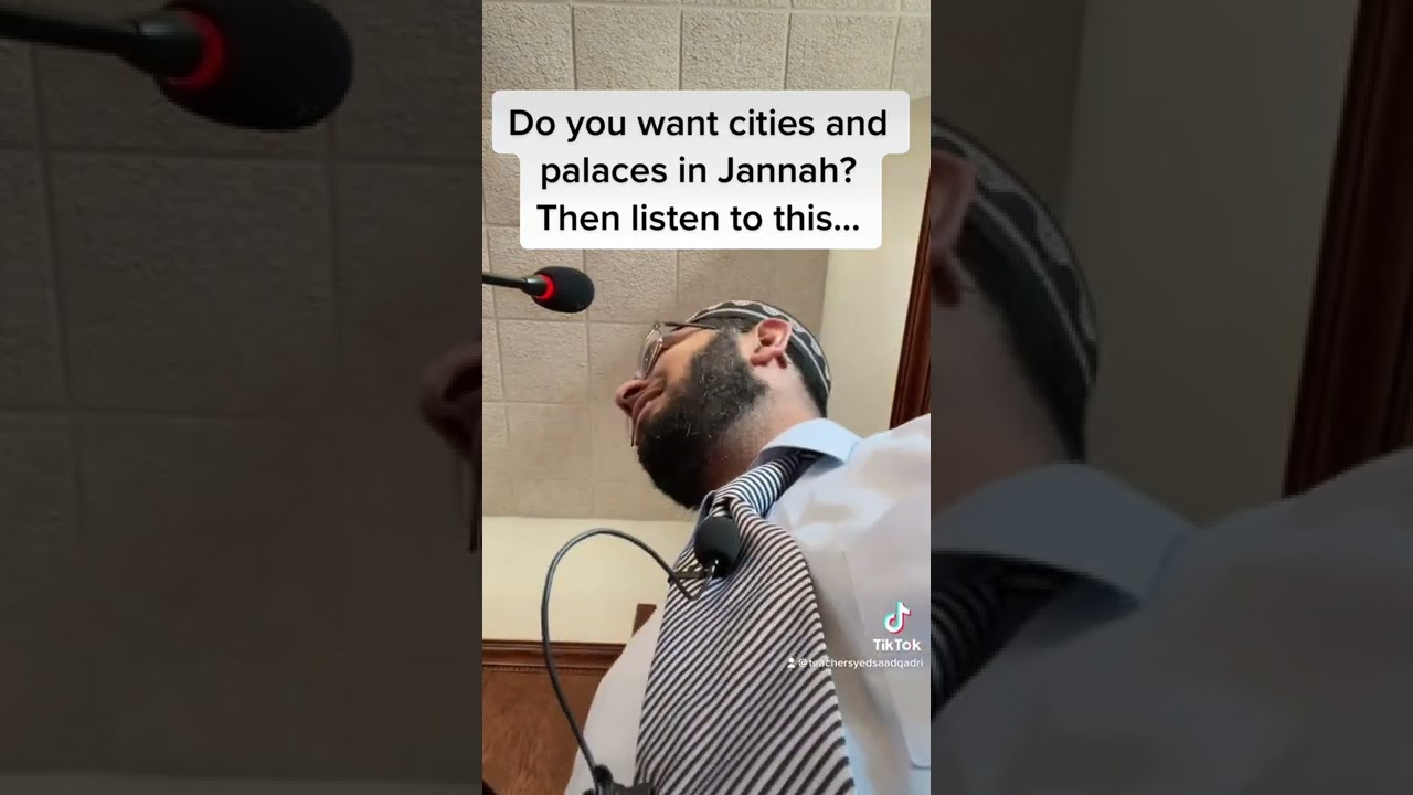 Do you want cities and palaces in Jannah?
