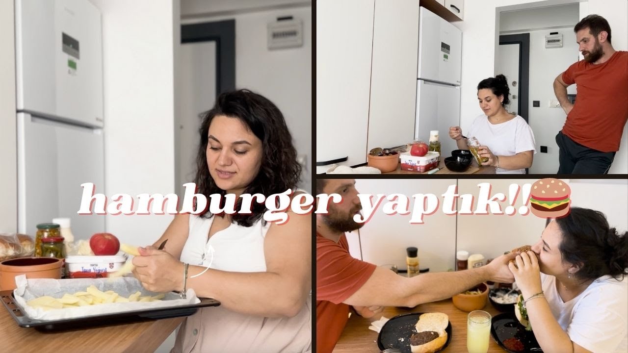 Evde Hamburger Yaptık!!🍔