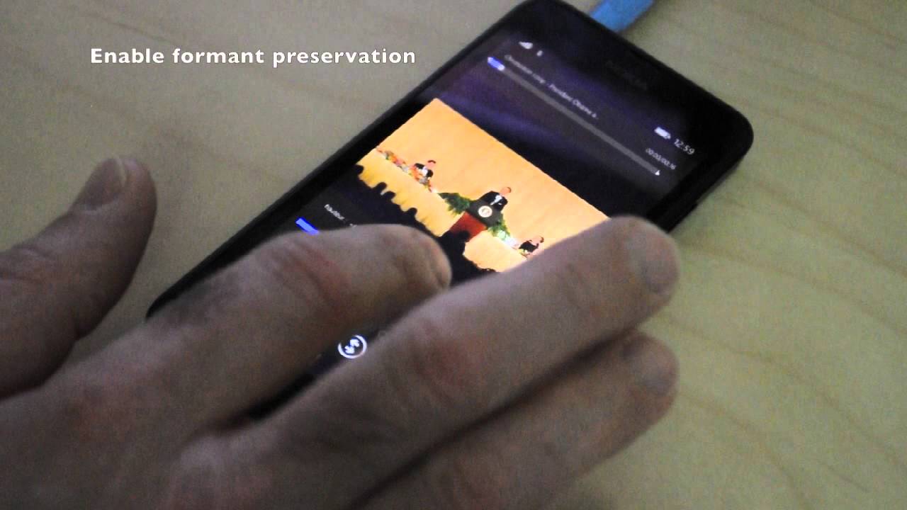 Chronotron Mobile - Key Change with Formant Preservation