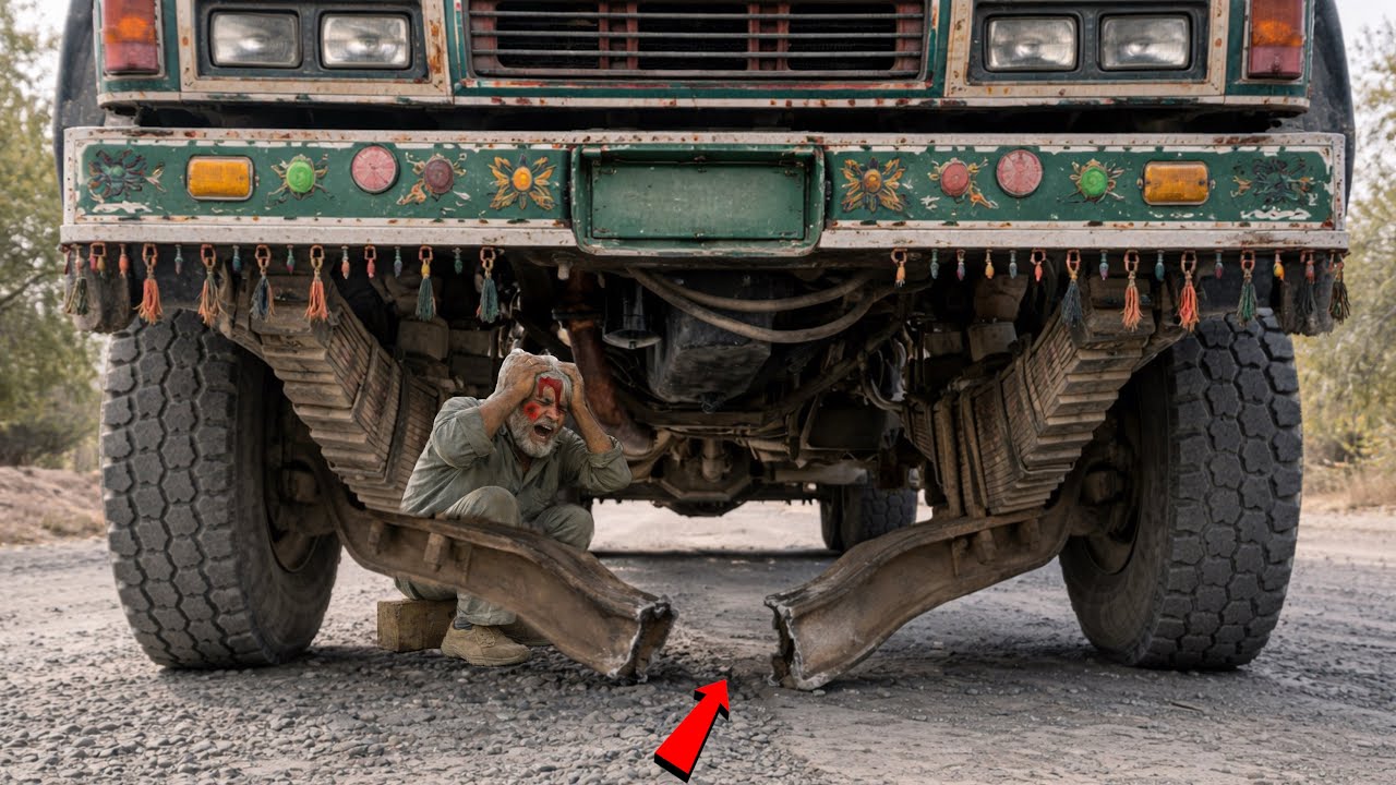 “Only Pakistani Mechanics Can Fix a Broken Axle Like This 💪”