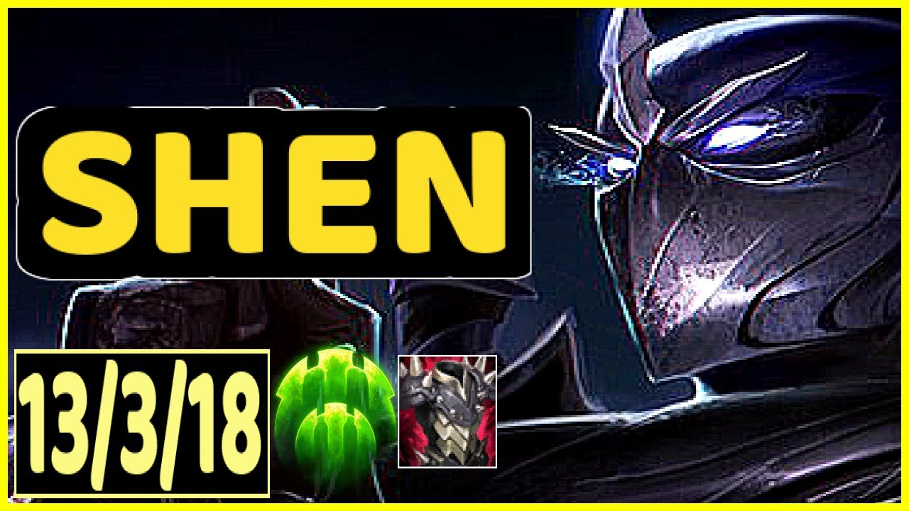 SHEN VS WARWICK - 13/3/18 KDA JUNGLE GAMEPLAY