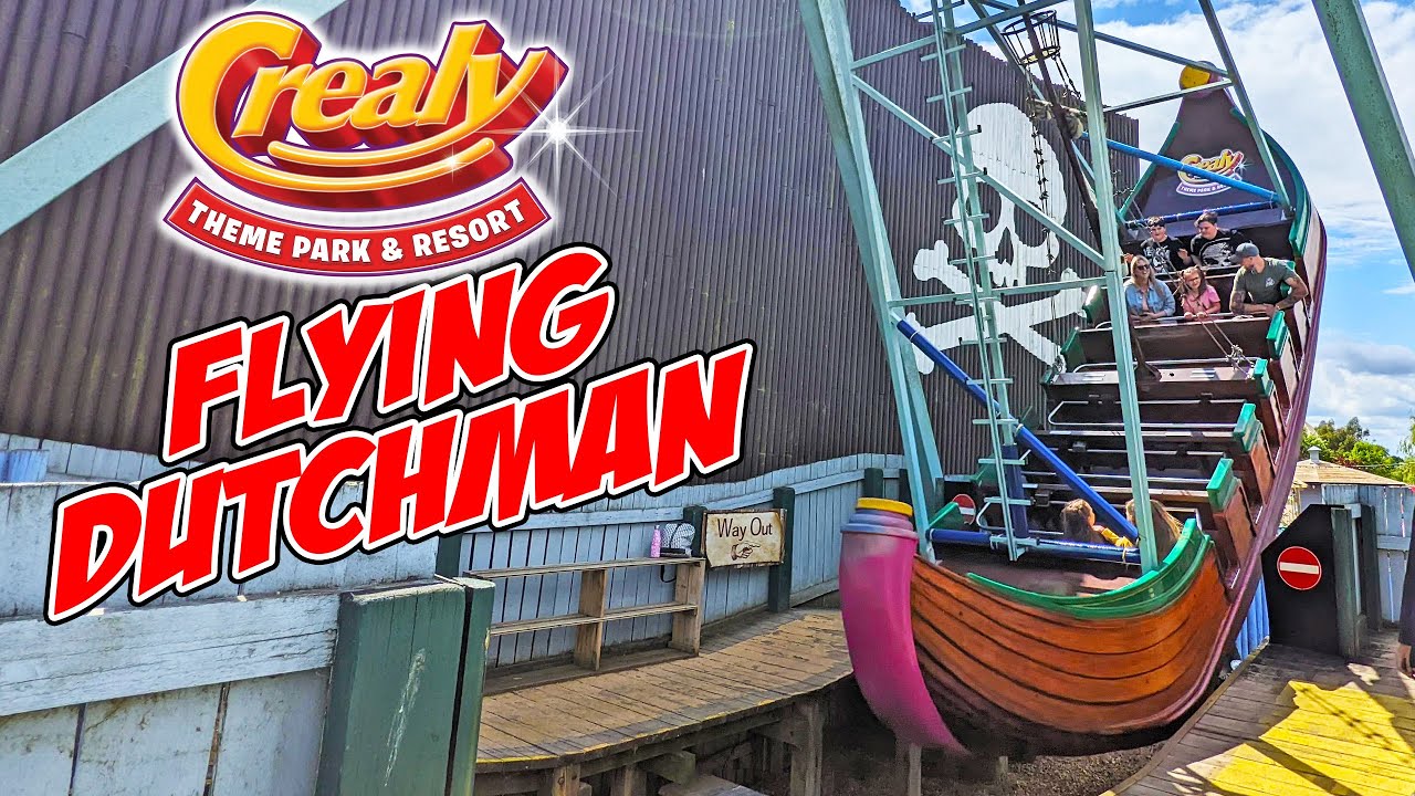 Swing on the Flying Dutchman On Ride at Crealy Theme Park (July 2023) [4K]
