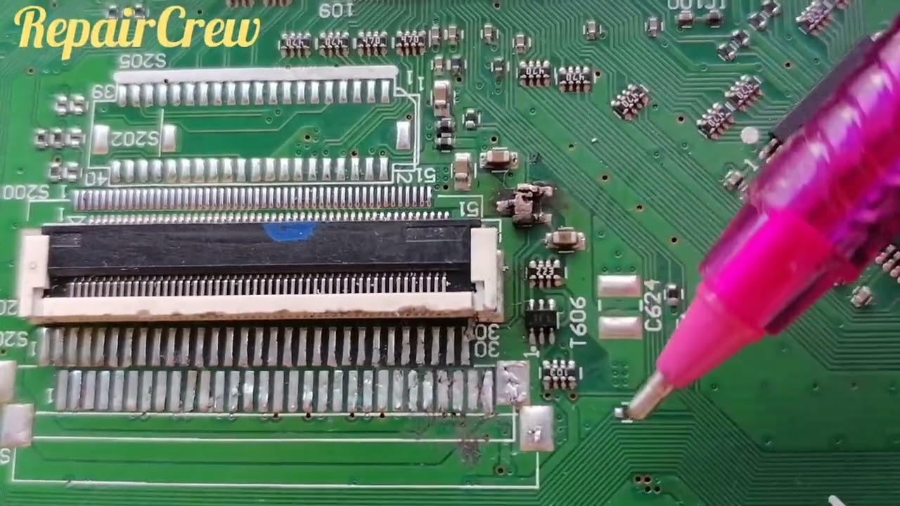 Arçelik Lcd Tv Anakart tamiri, Lcd Tv Arka aydınlatma ve Ses var Ekran görüntüsü yok