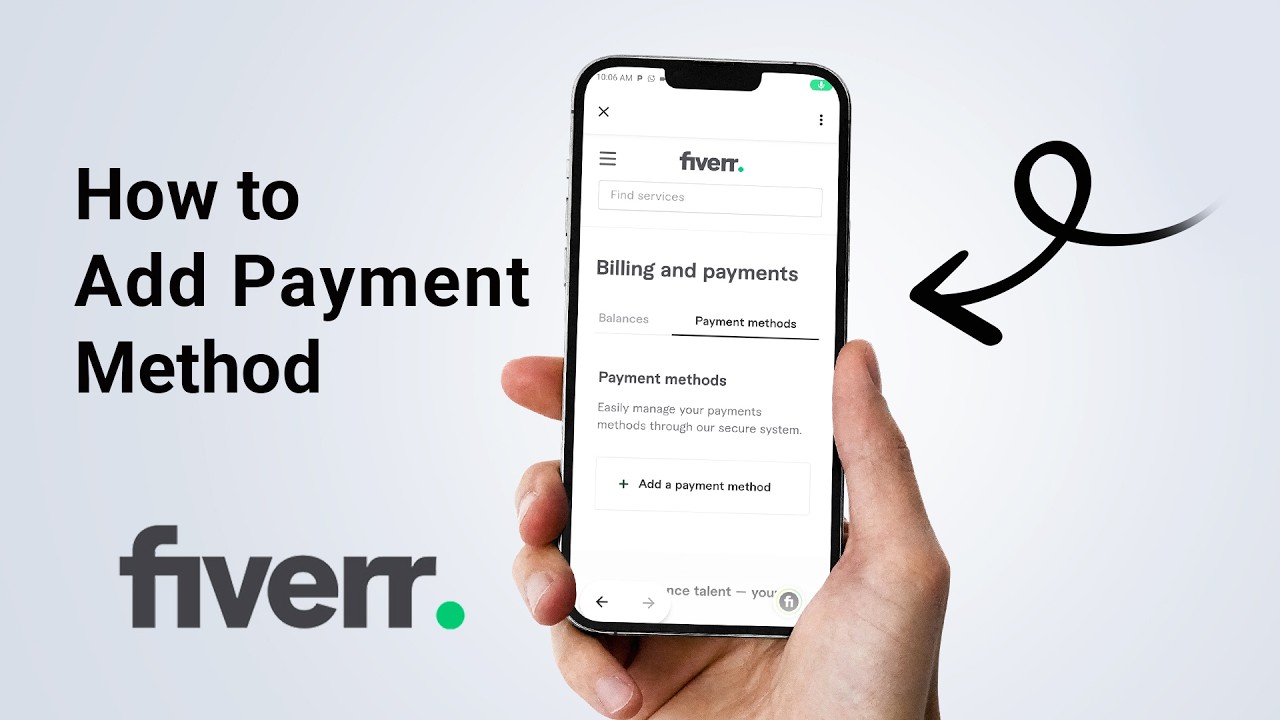 Как добавить способ оплаты на Fiverr