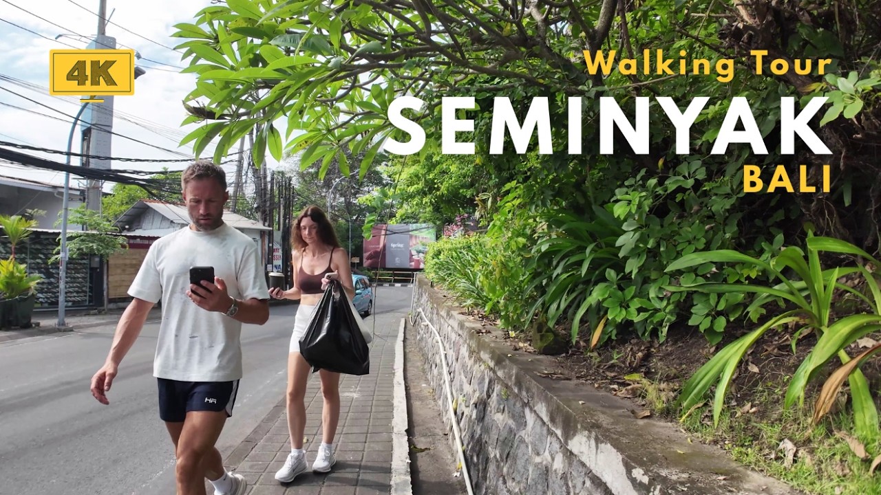 SEMINYAK, Bali Morning Walk Around Petitenget, Kayu Aya Eat Street & Taman St. 4K Walking Tour 2026